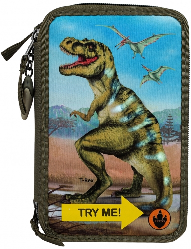 Картинка Пенал с наполнением и подсветкой Dino World Динозавр 0410642/0010642 4010070414153 фото 6