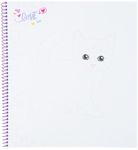 Картинка Альбом для творчества и рисования с наклейками Котята TOPModel Create Your Kitty Топ модель раскраска Создай котенка для девочек 0411133/0011133 4010070465490 фото 8