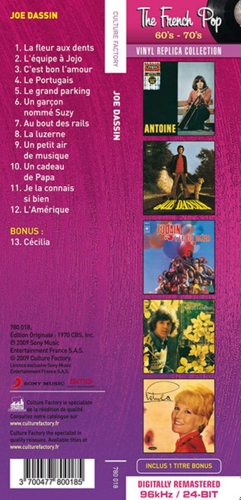 Картинка Joe Dassin Joe Dassin (La Fleur aux dents) The French Pop 60s-70s Vinyl Replica Collection (CD) Culture Factory Music 402145 3700477800185 фото 6