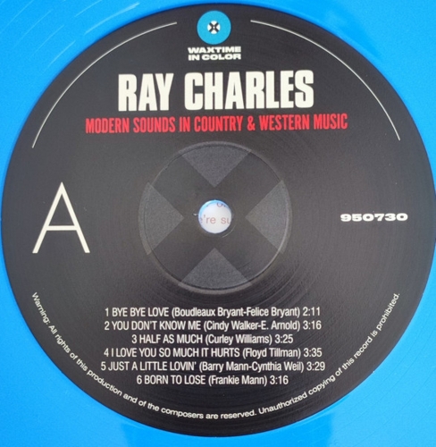 Картинка Ray Charles Modern Sounds In Country And Western Music Blue Vinyl (LP) Waxtime in Color Music 402015 8436559469142 фото 6