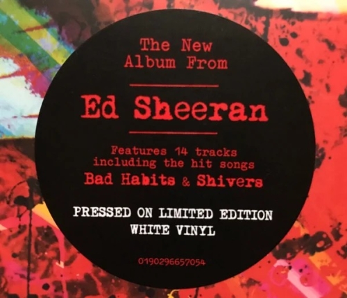 Картинка Ed Sheeran = (Equals) White Vinyl (LP) Warner Music 401689 190296657054 фото 6
