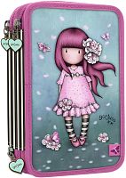 Картинка Тройной пенал с наполнением Gorjuss Sparkle & Bloom Cherry Blossom Санторо для девочек SL607GJ13 5018997629451