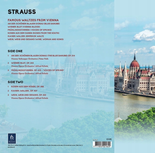 Картинка Johann Strauss Famous Waltsez From Vienna (LP) Bellevue Music 401195 5711053021625 фото 3