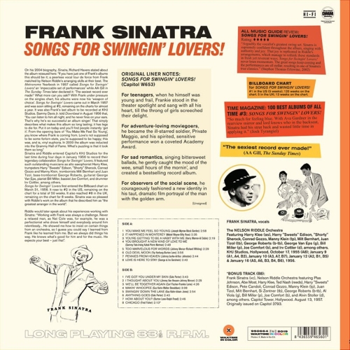 Картинка Frank Sinatra Songs For Swingin' Lovers Orange Vinyl (LP) WaxTime In Color Music 402023 8436559465601 фото 4