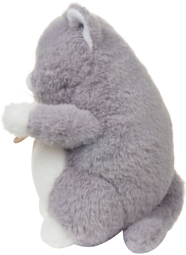 Картинка Игрушка мягкая Толстый кот 20 см (серый) Lapkin AT365236 4627093652365 фото 4