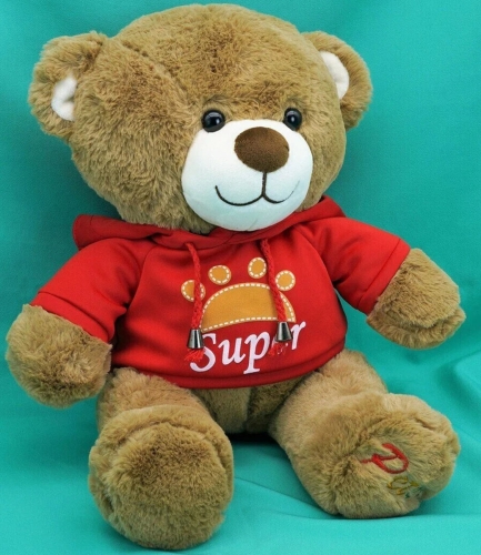Картинка Мягкая игрушка Медведь 30 см в красной толстовке ТО-МА-ТО DL203006908R 4610136044289 фото 5