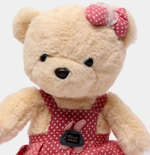 Картинка Мягкая игрушка Медведь 40 см в красно-розовом сарафане ТО-МА-ТО DL404012102R 4610136044852 фото 6