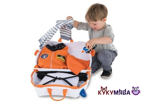 Картинка Детский чемодан Космический корабль Скай на колесиках Trunki 0311-GB01 5055192203116 фото 5
