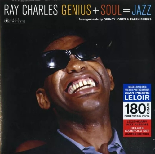 Картинка Ray Charles Genius + Soul = Jazz Arrangements By Quincy Jones & Ralph Burns Images by Iconic French Photographer Jean-Pierre Leloir (LP) Jazz Images Music 402125 8437016248270 фото 3