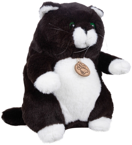 Картинка Игрушка мягкая Толстый кот 26 см (горький шоколад) Lapkin AT365259 4627093652594 фото 3