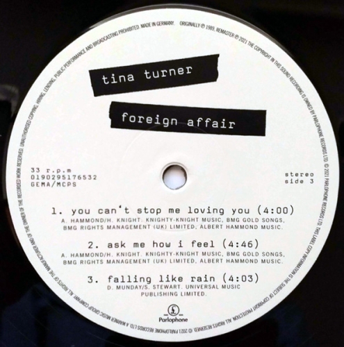 Картинка Tina Turner Foreign Affair (2LP) Parlophone Records Music 400560 190295176532 фото 10