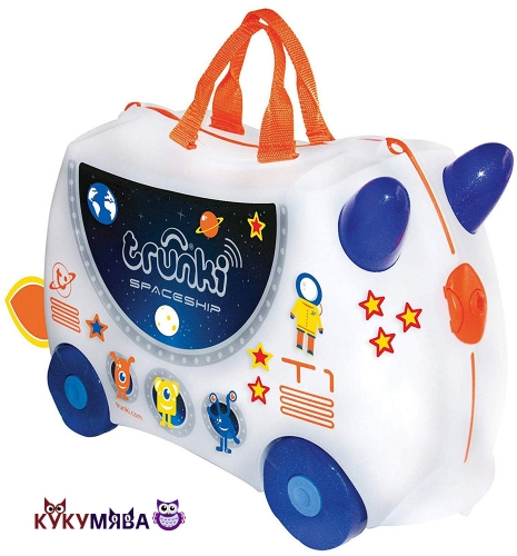 Картинка Детский чемодан Космический корабль Скай на колесиках Trunki 0311-GB01 5055192203116 фото 2