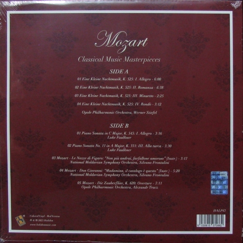 Картинка Mozart Classical Music Masterpieces Red Vinyl (LP) Halidon Music 401959 8030615070862 фото 3
