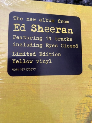 Картинка Ed Sheeran Subtract ( - ) Yellow Vinyl (LP) Warner Music 401743 5054197170577 фото 5
