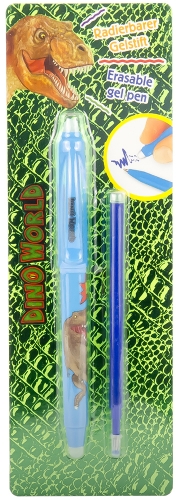 Ручка Пиши-стирай Dino World гелевая с ластиком