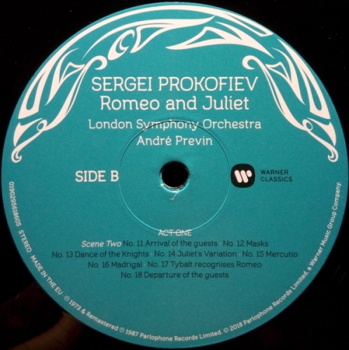 Картинка Prokofiev Romeo and Juliet Andre Previn (3LP) Warner Classics 395673 190295618605 фото 5