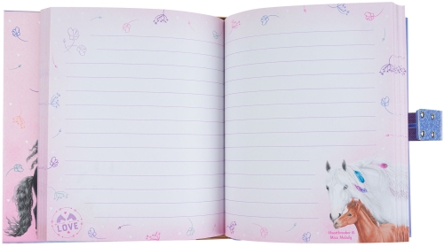Картинка Личный дневник для девочки с кодом и музыкой Miss Melody (Одна лошадь) блокнот ежедневник недатированный Мисс Мелоди 0411617 4010070590697 фото 4