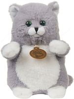 Картинка Игрушка мягкая Толстый кот 20 см (серый) Lapkin AT365236 4627093652365