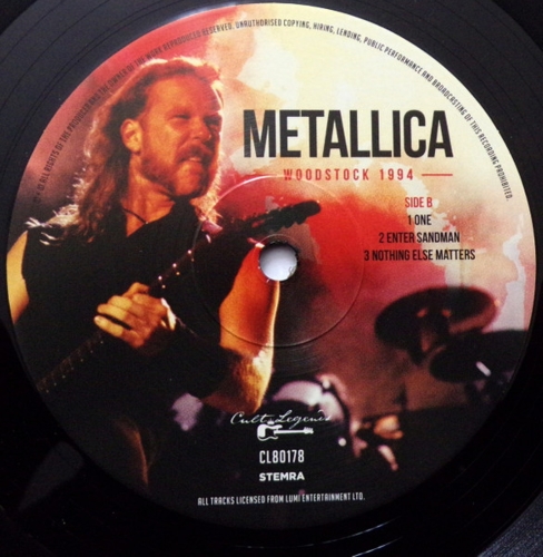 Картинка Metallica Woodstock 1994 Live Radio Broadcast (LP) Cult Legends Music 402031 8717662580178 фото 5