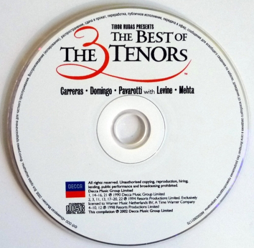 Картинка The Best Of The Three Tenors (CD) 356259 4605026011700 фото 4