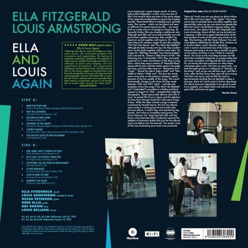 Картинка Ella Fitzgerald & Louis Armstrong Ella and Louis Again (LP) WaxTime Music 402060 8436028698929 фото 3