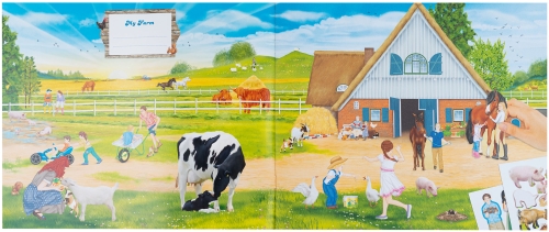 Картинка Альбом для творчества с наклейками Creative Studio Create Your Farm Создай Ферму стикеры для девочек и мальчиков 0411585 4010070587970 фото 2