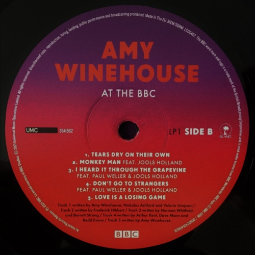Картинка Amy Winehouse At The BBС (3LP) Universal Music 401602 602435415604 фото 6