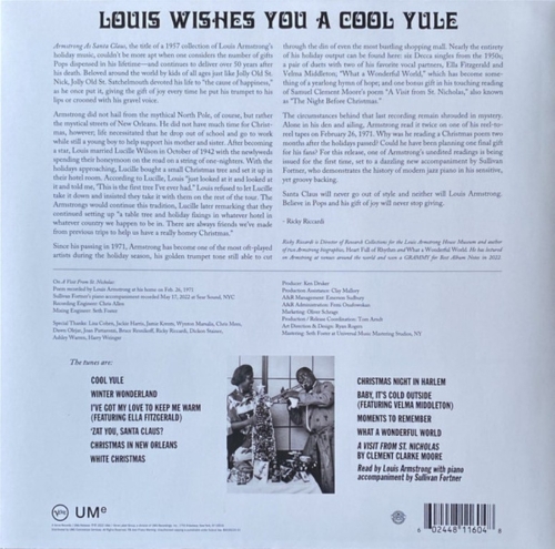 Картинка Louis Armstrong Louis Wishes You a Cool Yule Black Vinyl (LP) Verve Records Music 401965 602455735690 фото 4