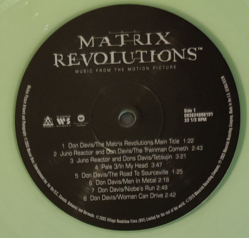 Картинка The Matrix Revolutions Music From The Motion Picture Soundtrack Coloured Vinyl (2LP) Warner Music 399075 093624898207 фото 5