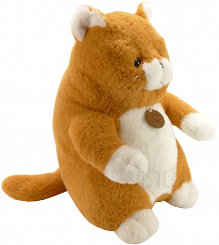 Картинка Игрушка мягкая Толстый кот 33 см (рыжий) Lapkin AT365270 4627093652709 фото 3