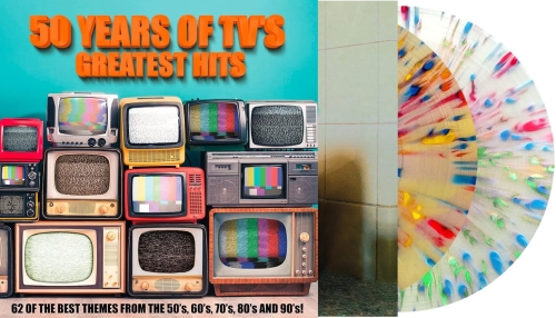 Картинка 50 Years Of TV's Greatest Hits 62 Of The Best Themes Soundtracks Splatter Vinyl (2LP) Culture Factory Music 402143 3700477834883 фото 2