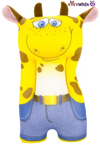 Картинка Антистрессовая игрушка-подушка Руки в брюки Жираф 35*18 см Штучки, к которым тянутся ручки 15асин14ив-3 2424680002747