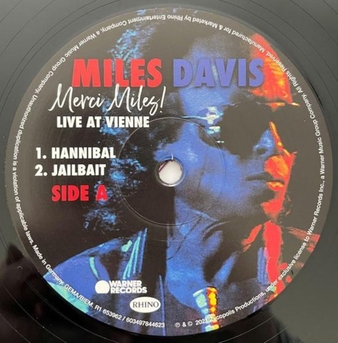 Картинка Miles Davis Merci Miles! Live at Vienne (2LP) Warner Music 401710 603497844623 фото 6