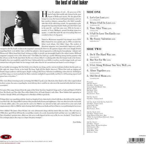 Картинка Chet Baker The Best Of Chet Baker Silver Vinyl (LP) Not Now Music 401632 5060348582946 фото 2