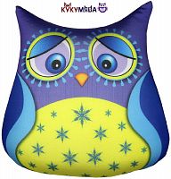 Картинка Антистрессовая игрушка-подушка Сова фиолетовая 24*23 см Штучки, к которым тянутся ручки 16аси04мив-1 2424680002822