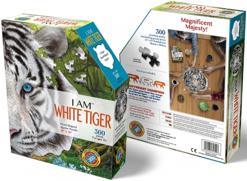Картинка Контурный пазл Белый тигр 300 деталей I AM WHITE TIGER Madd Capp 6004 040232317996 фото 4