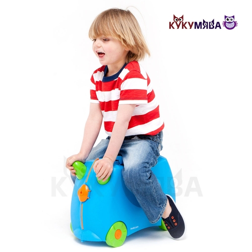 Картинка Детский чемодан Terrance голубой на колесиках Trunki 0054-GB01-P1 5055192200054 фото 6