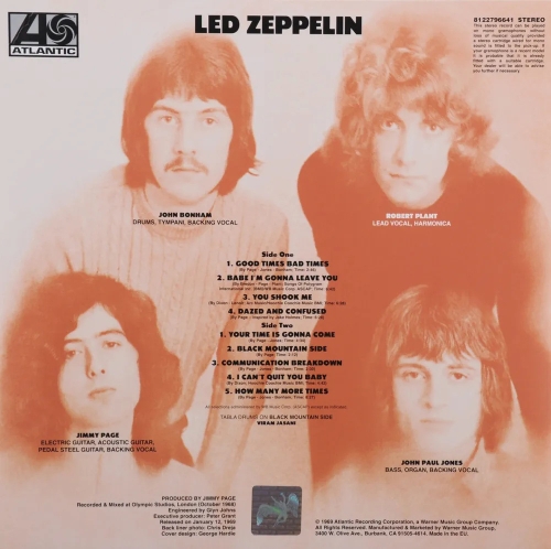 Картинка Led Zeppelin Led Zeppelin (LP) Atlantic 393313 081227966416 фото 2