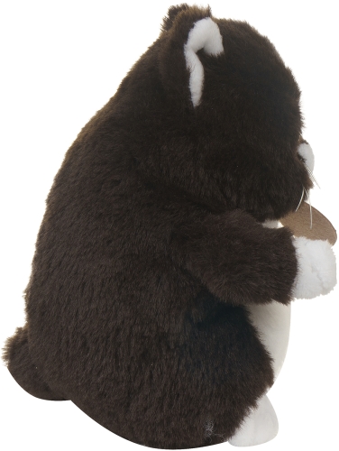 Картинка Игрушка мягкая Толстый кот 16 см (горький шоколад) Lapkin AT365257 4627093652570 фото 6
