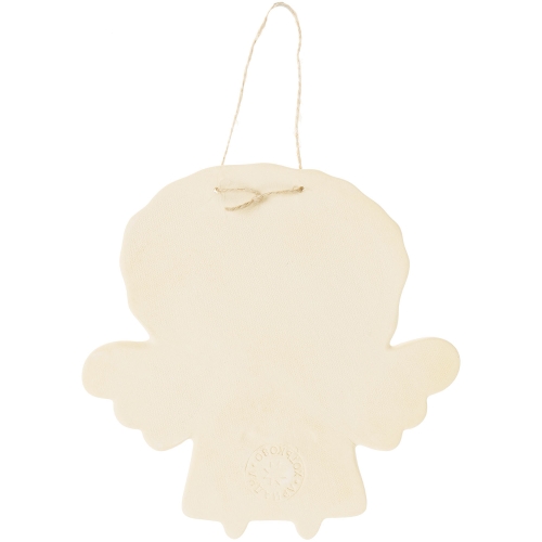 Картинка Панно декоративное Ангелочек со свечкой в белом платье керамическое авторской ручной работы КМ Ариадна КМА-ПД-81 2424680008282 фото 4