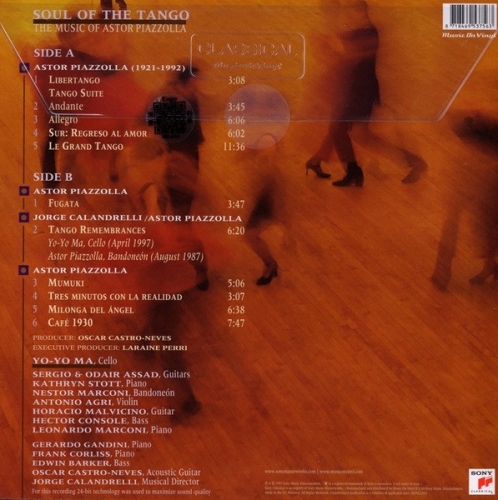 Картинка Yo-Yo Ma Soul Of The Tango The Music Of Astor Piazzolla Red Vinyl (LP) MusicOnVinyl 401668 8719262025363 фото 3