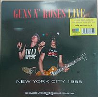 Картинка Guns N Roses Live In New York City 1988 Yellow Vinyl (LP) Second Records 401762 9003829977509