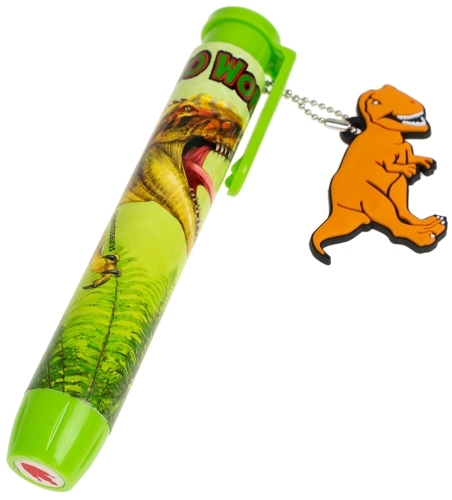 Картинка Ластик в форме ручки Dino World с подвеской Динозавр 043988/зеленый 4010070565657