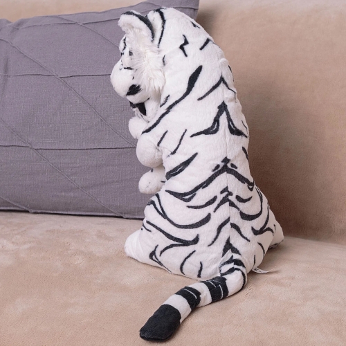 Картинка Мягкая игрушка Белый Тигр с детенышем 35 см ТО-МА-ТО DW303007809W 4650197708713 фото 2