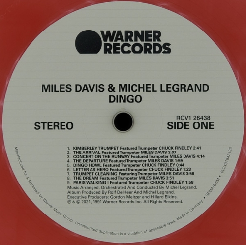 Картинка Miles Davis Michael Legrand Dingo (LP) Warner Music 401569 603497843923 фото 4