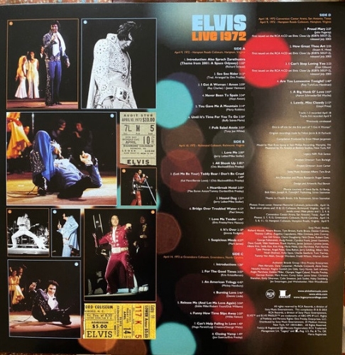 Картинка Elvis Presley Elvis Live 1972 (2LP) Sony Music 401735 196587260613 фото 6