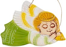 Картинка Панно Ангел керамическое декоративное авторской ручной работы КМ Ариадна КМА-ПД-14 2424680005243