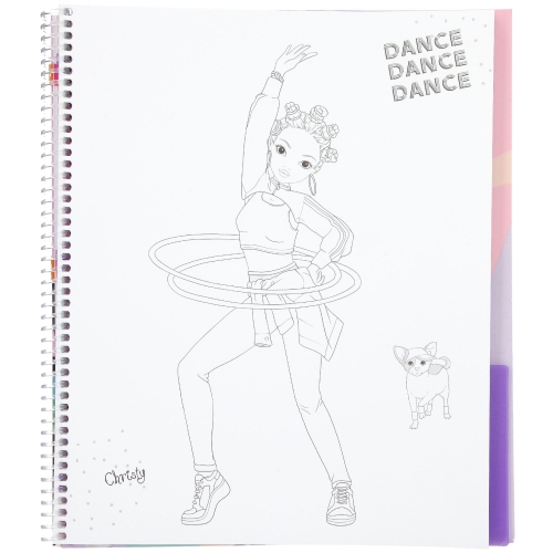 Картинка Альбом для творчества и рисования с наклейками и трафаретами Танцы TOPModel Dance Раскраска Топ модель для девочек 0411877 4010070607272 фото 8