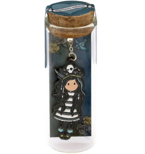 Картинка Металлическая закладка в стеклянной бутылочке Gorjuss Pirates Black Pearl Санторо для девочек SL1061gj01 5018997632727 фото 2