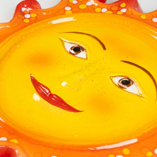 Картинка Панно декоративное Солнце керамическое авторской ручной работы КМ Ариадна КМА-ПД-70 2424680008060 фото 5